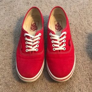 Vans size 8 red lo pro / low pro